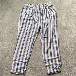 stripped summer pants